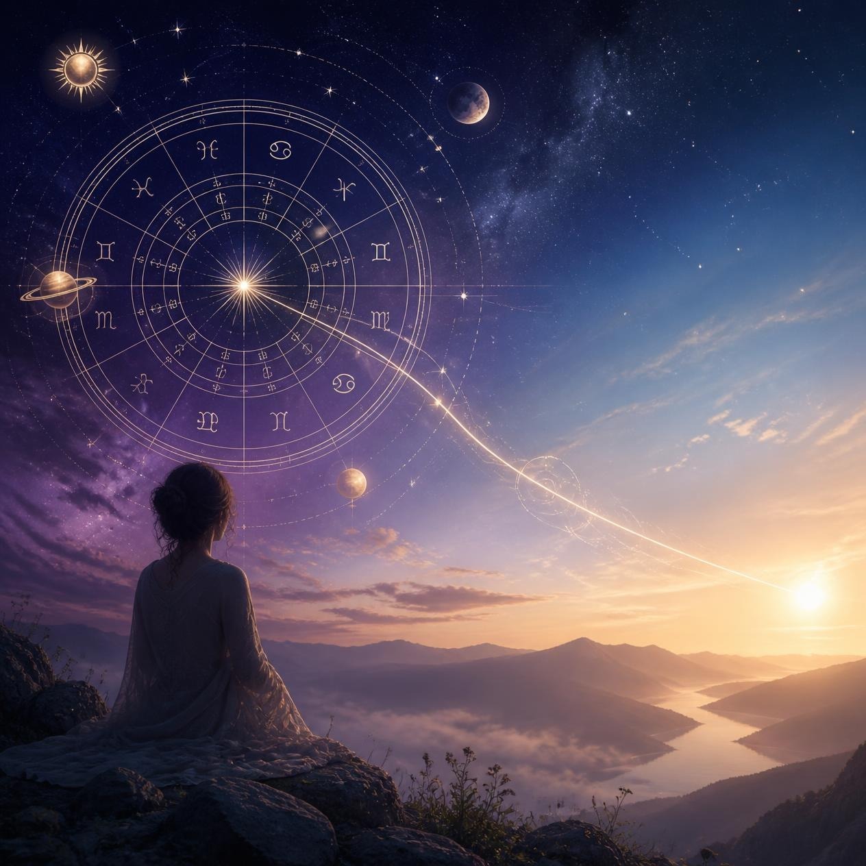 Astrograma Natală + Astrograma Previzională